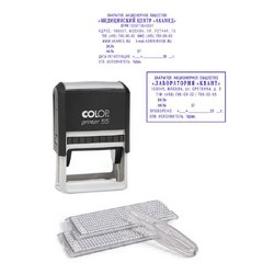 Штамп самонаборный Colop Printer 55-Set-F пластиковый 10/8 строк